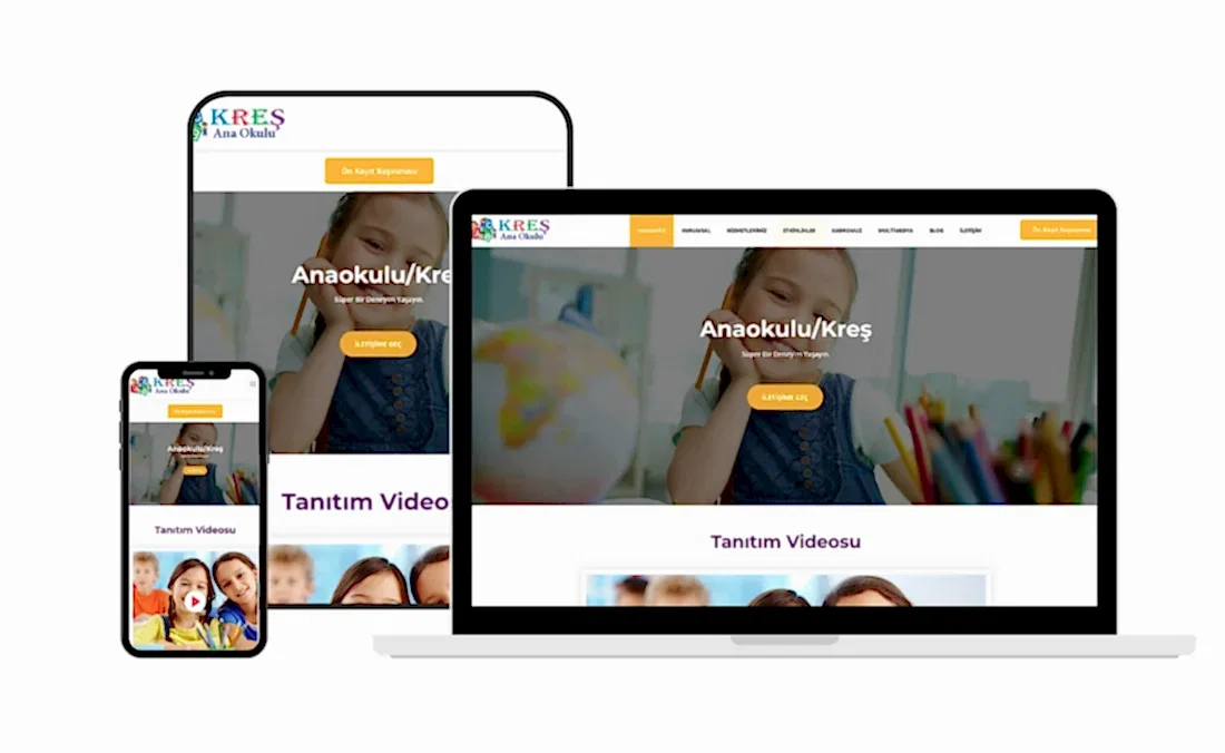 Anaokulu Kreş Web Tasarım V2