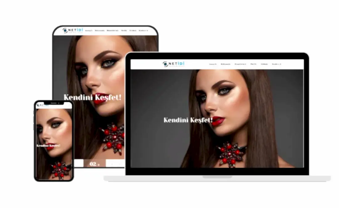 Kuaför - Güzellik Salonu Web sitesi